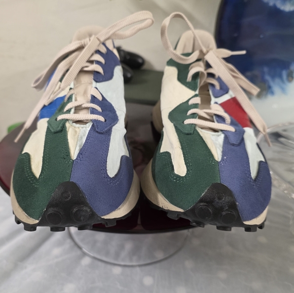 Mens New Balance 327 Vintage 'Forest Green Blue' / MS327VB / Size 12 - Picture 2 of 9